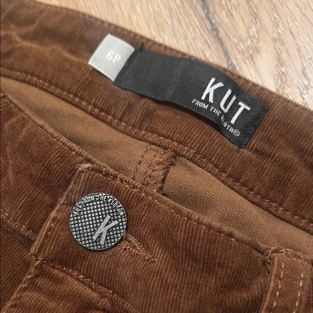 Kut corduroy Brown Women's Jeans Size 6  Petite High Rise Diana Fab Ab Skinny